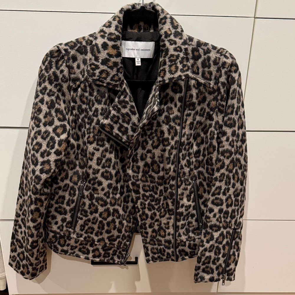 Cupcakes & Cashmere Animal Print Coat